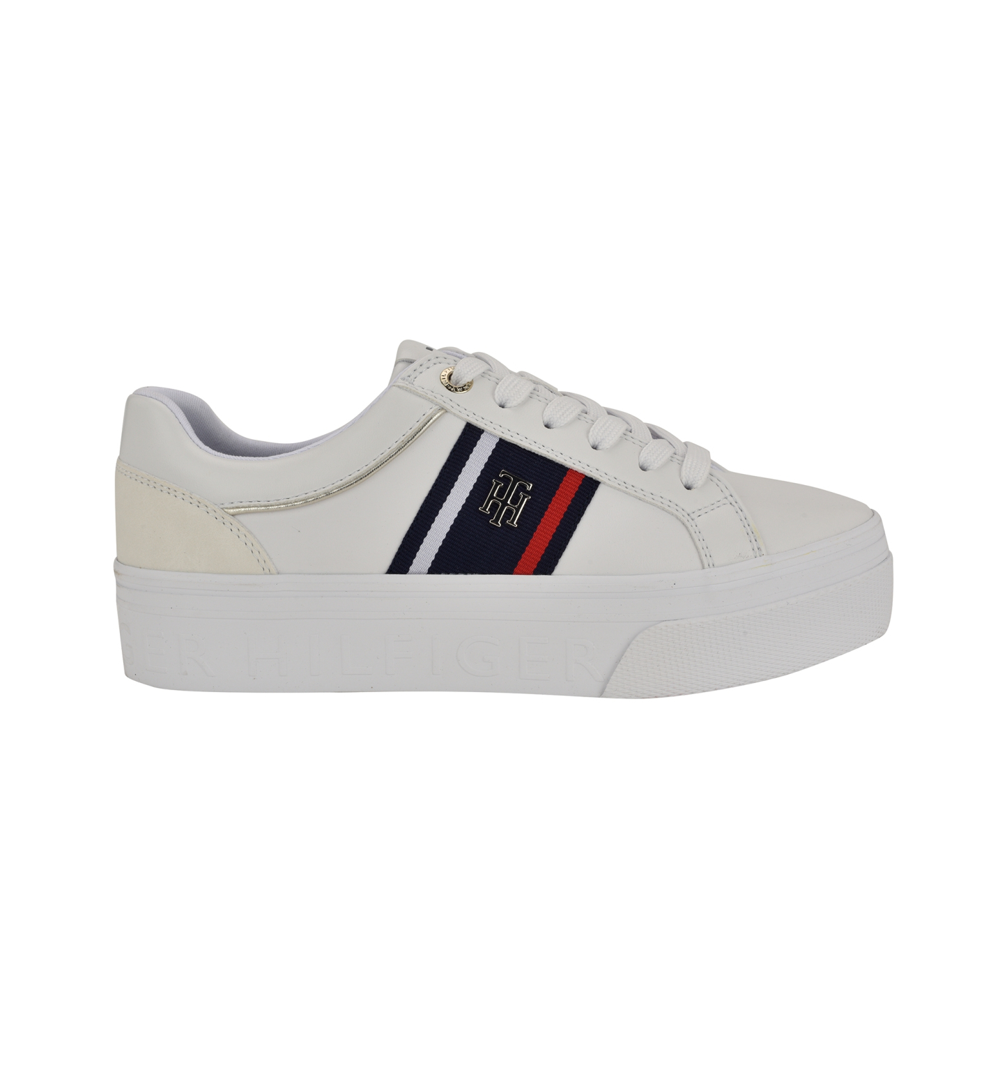 Tommy Hilfiger Women's Badria Logo Platform Sneakers - White