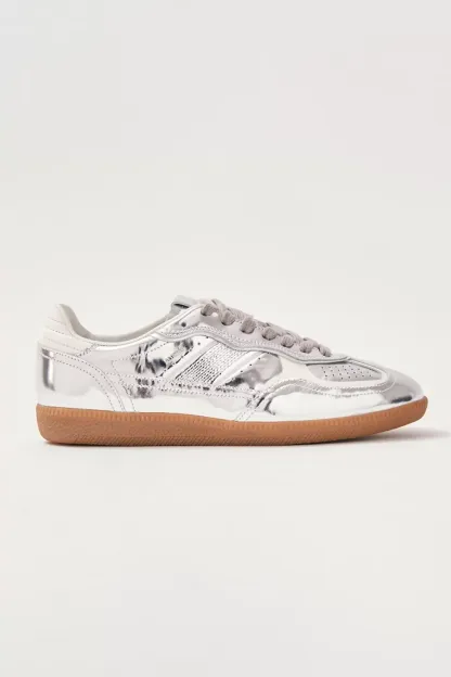 ALOHAS tb. 490 Leather Sneakers - Rife Shimmer Silver Cream