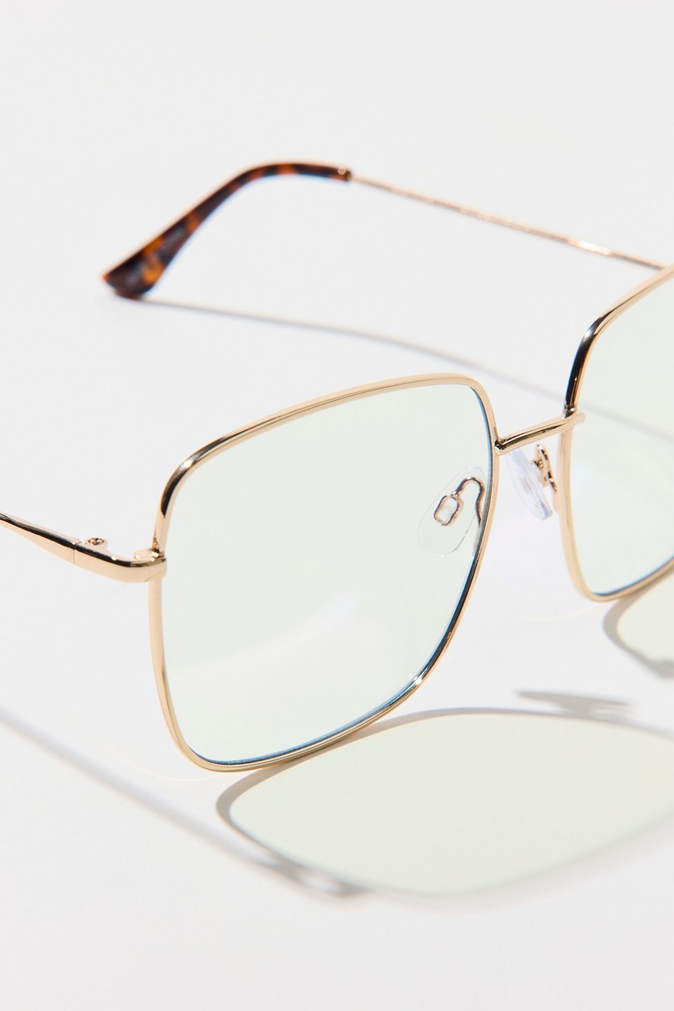 Brea Square Blue Light Glasses - Clear