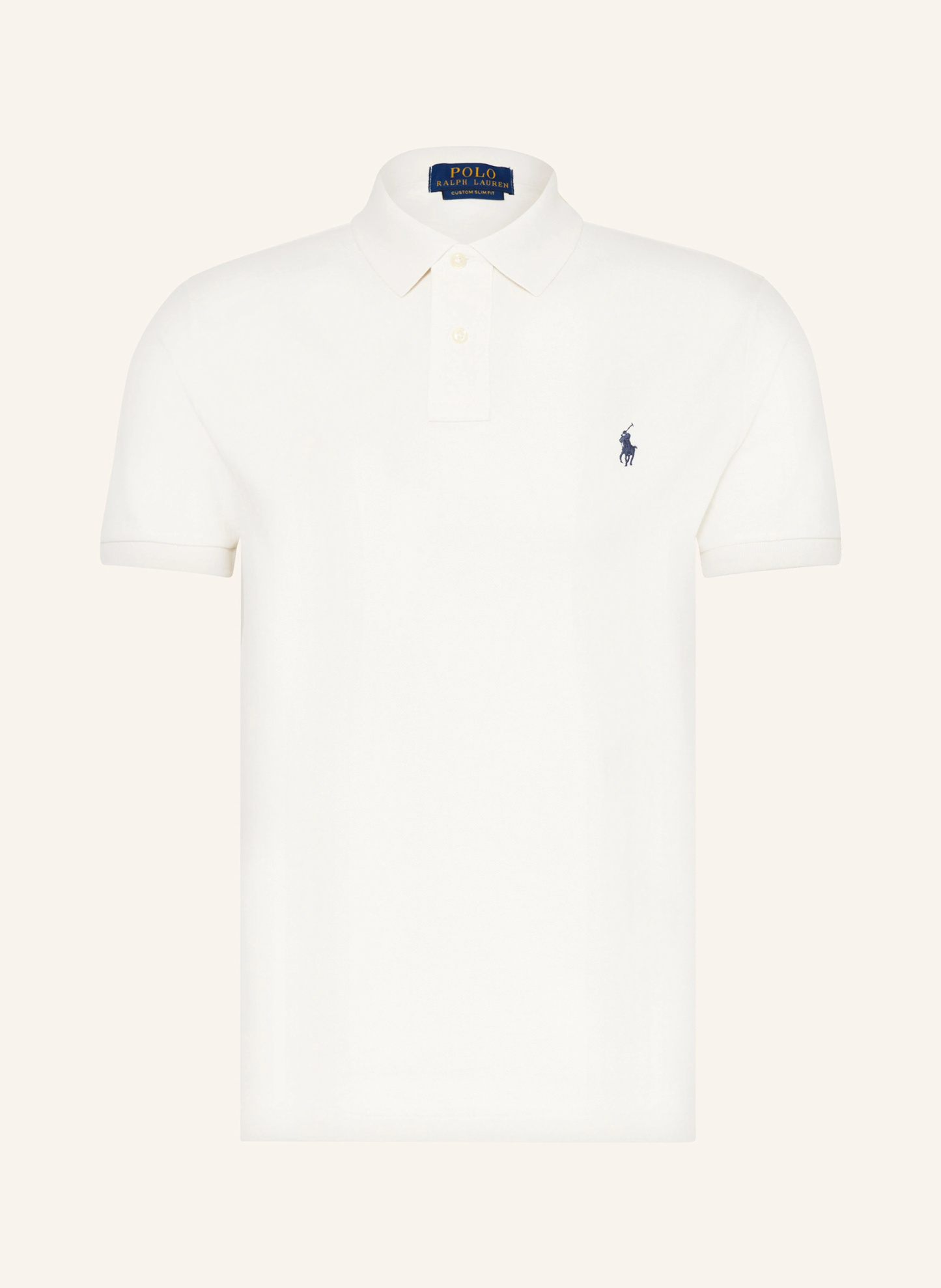 POLO RALPH LAUREN Piqué-Poloshirt Custom Slim Fit – ECRU