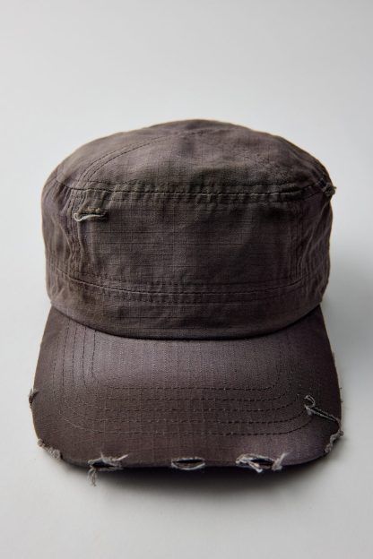 Canvas Vintage Wash Cadet Hat - Black