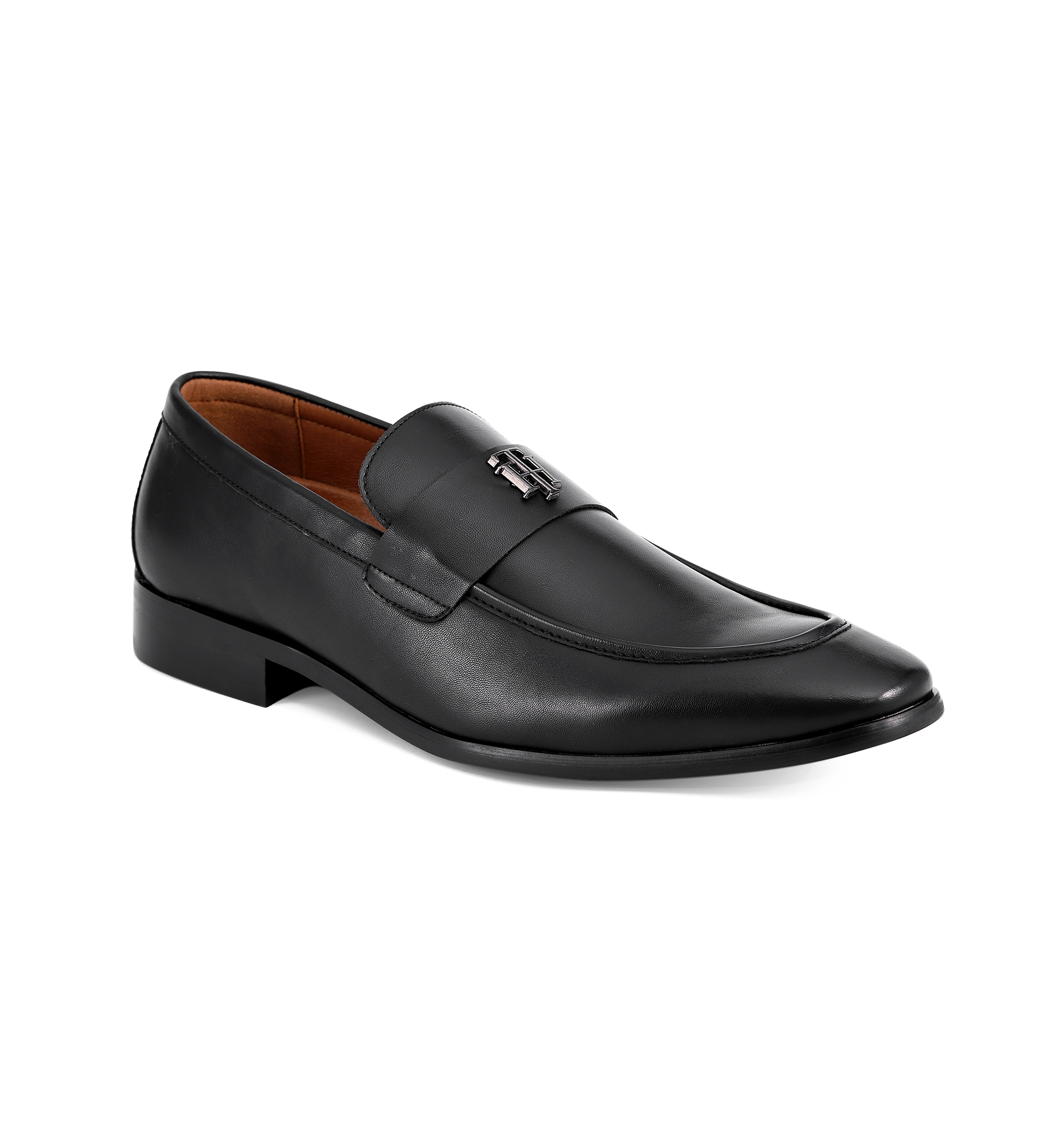 Tommy Hilfiger Men's Sawlin Logo Embellished Dress Loafers - Black