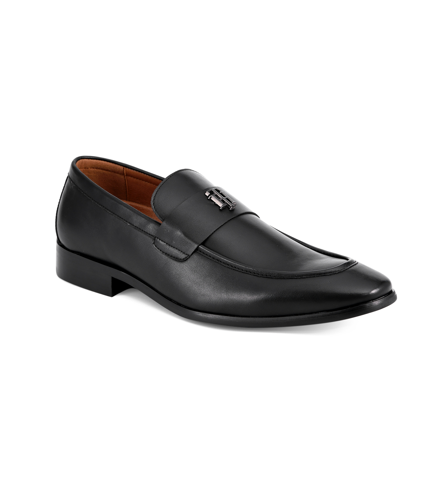 Tommy Hilfiger Men's Sawlin Logo Embellished Dress Loafers - Black