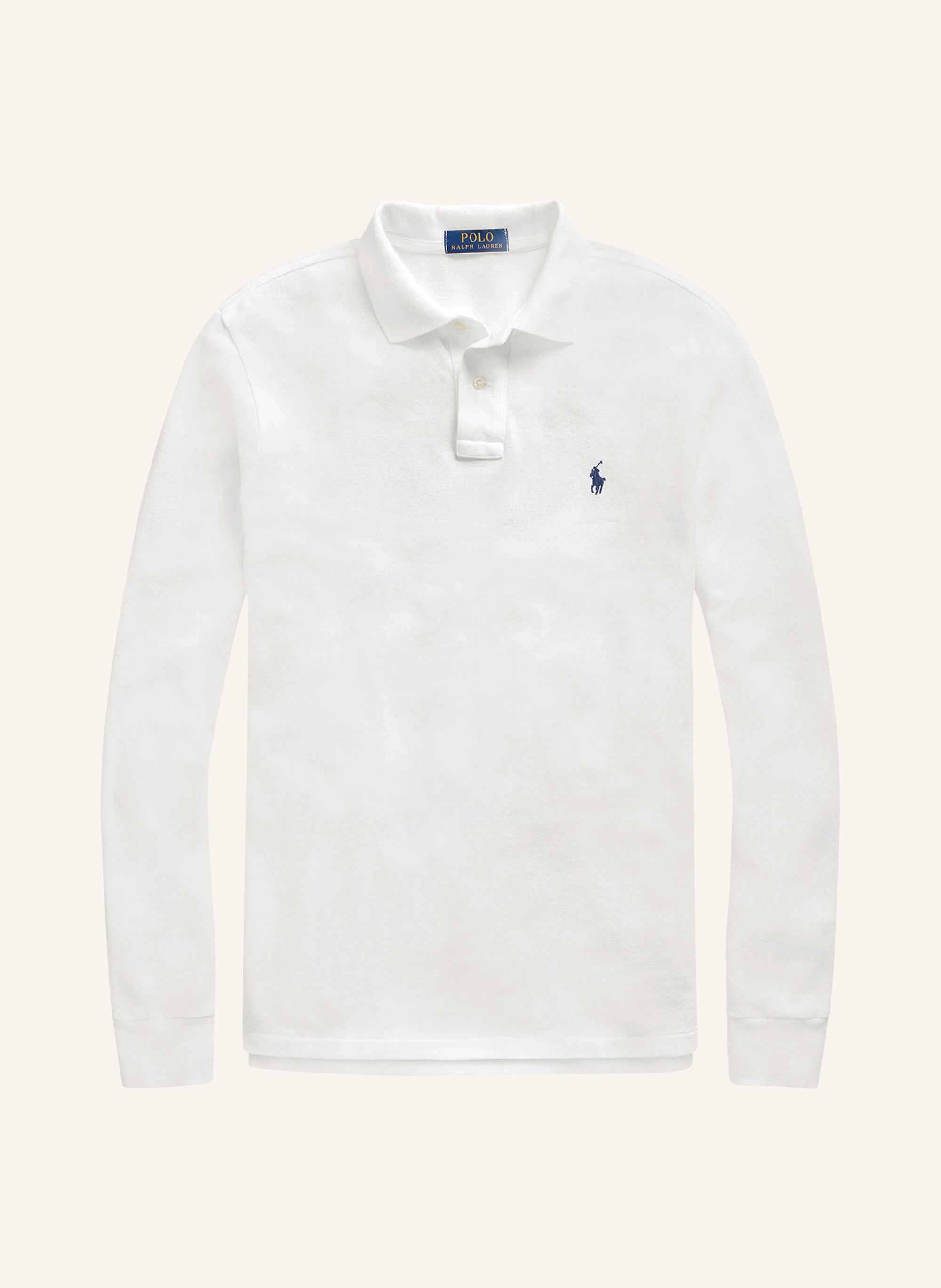 POLO RALPH LAUREN Piqué-Poloshirt Custom Slim Fit – WEISS