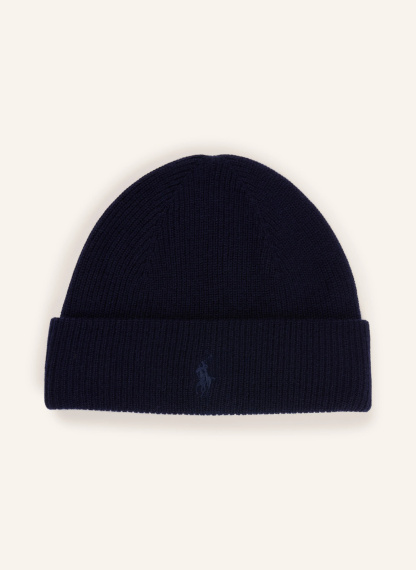 POLO RALPH LAUREN Cashmere-Mütze – DUNKELBLAU