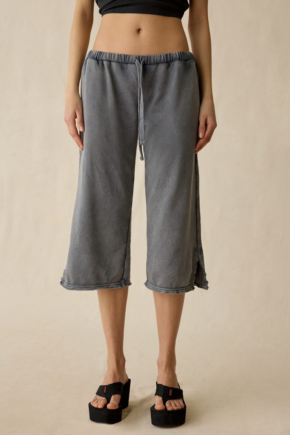 Out From Under Spring Breaker Slouch Capri Pants - Black
