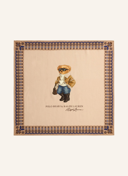 POLO RALPH LAUREN Tuch – CAMEL / BRAUN / DUNKELBLAU