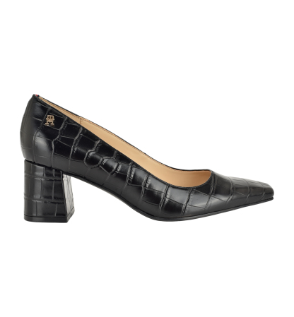 Tommy Hilfiger Women's Opheili Classic Block Heel Pumps - Black Croco