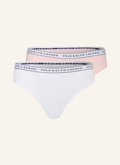POLO RALPH LAUREN 2er-Pack Slips – WEISS / ROSA / SCHWARZ