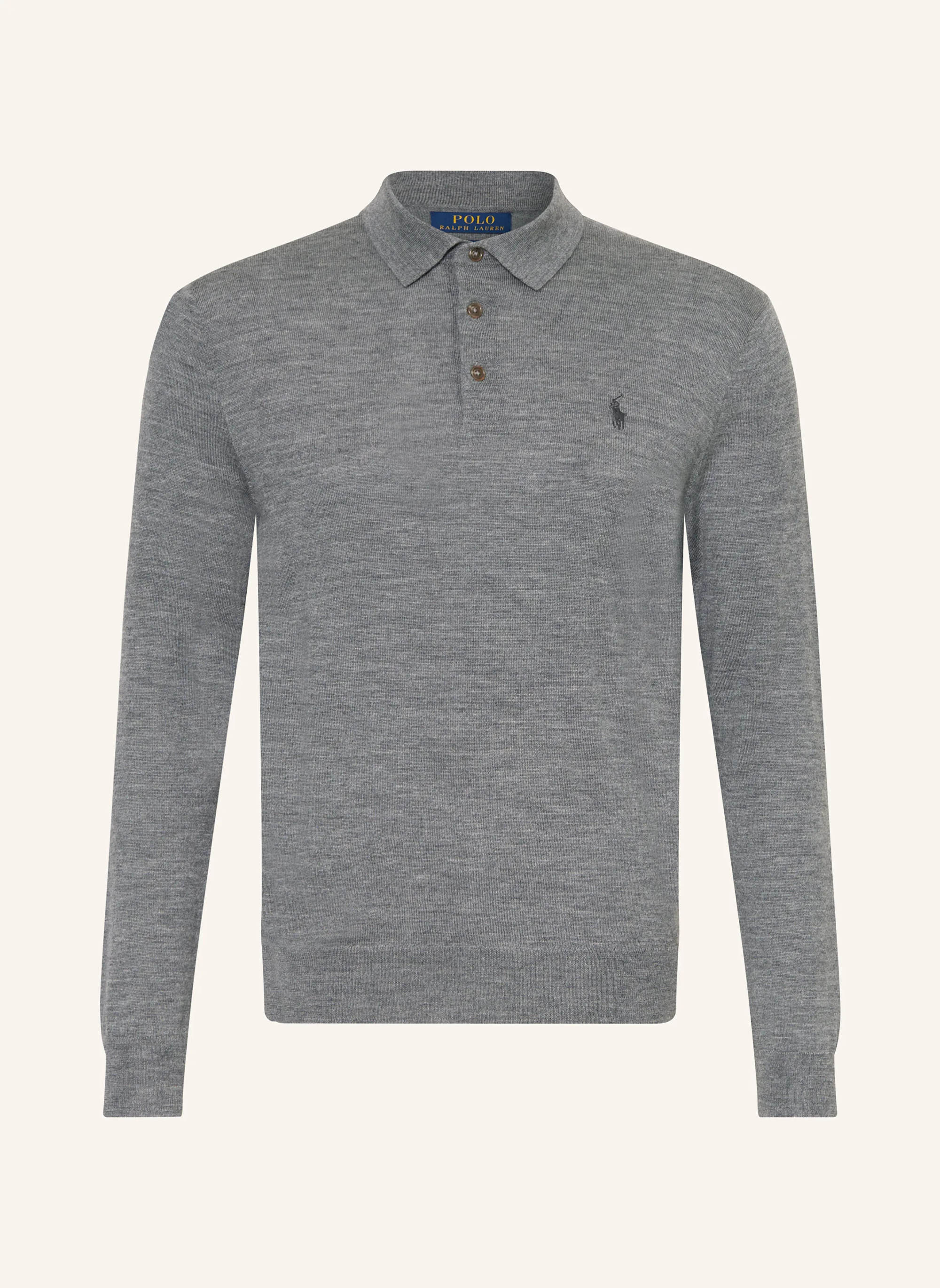 POLO RALPH LAUREN Strick-Poloshirt – GRAU