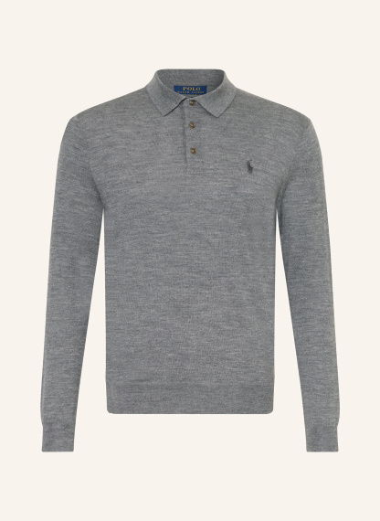 POLO RALPH LAUREN Strick-Poloshirt – GRAU