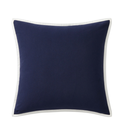 Tommy Hilfiger Swim Shop Monogram Cotton Decorative Pillow, 20" x 20" - Core Navy