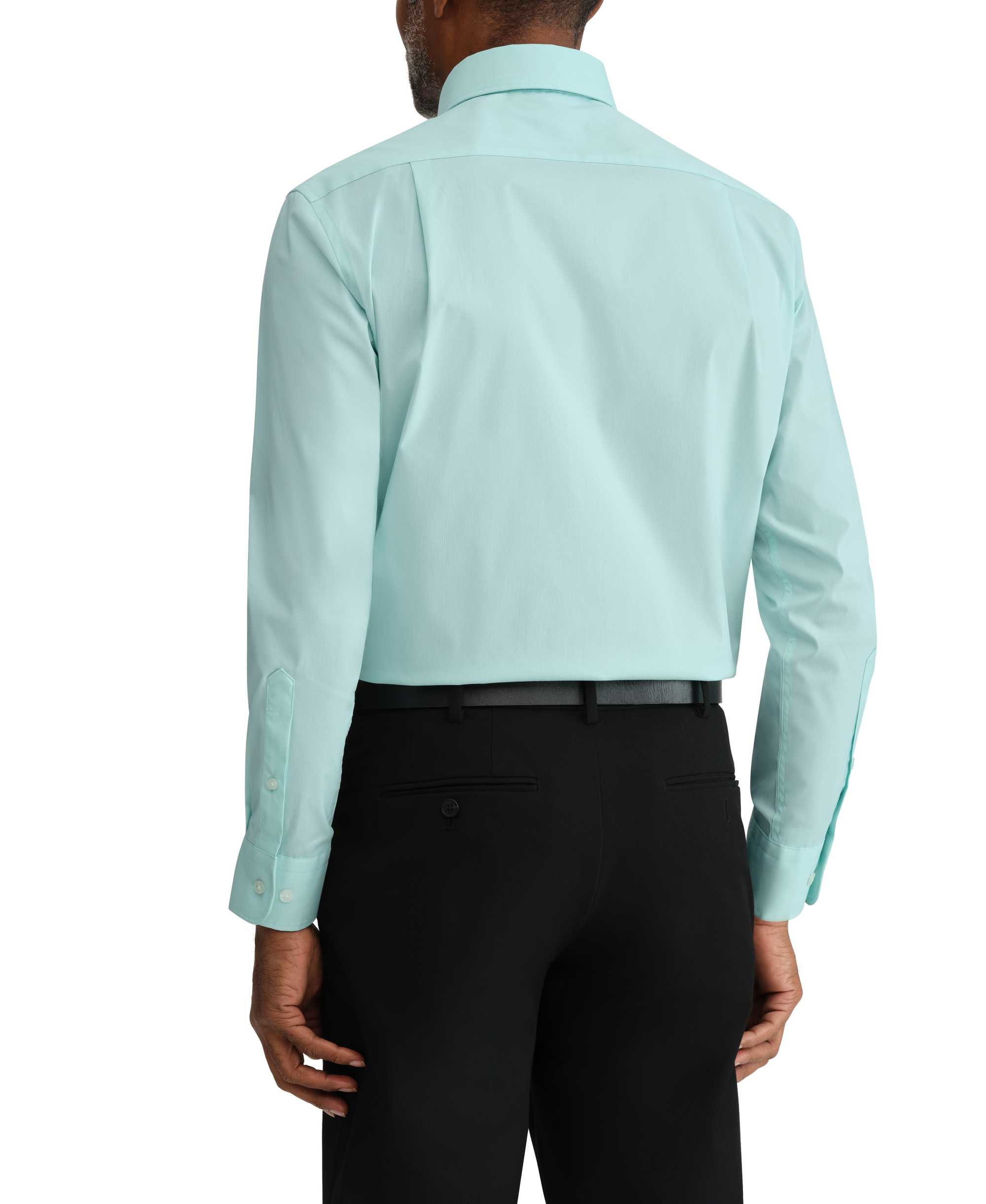 Tommy Hilfiger Men's Regular Fit Wrinkle Resistant Stretch Dress Shirt - Jade