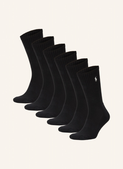 POLO RALPH LAUREN 6er-Pack Socken – 002 BLACK