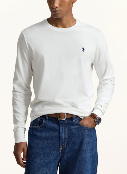 POLO RALPH LAUREN Longsleeve – WEISS