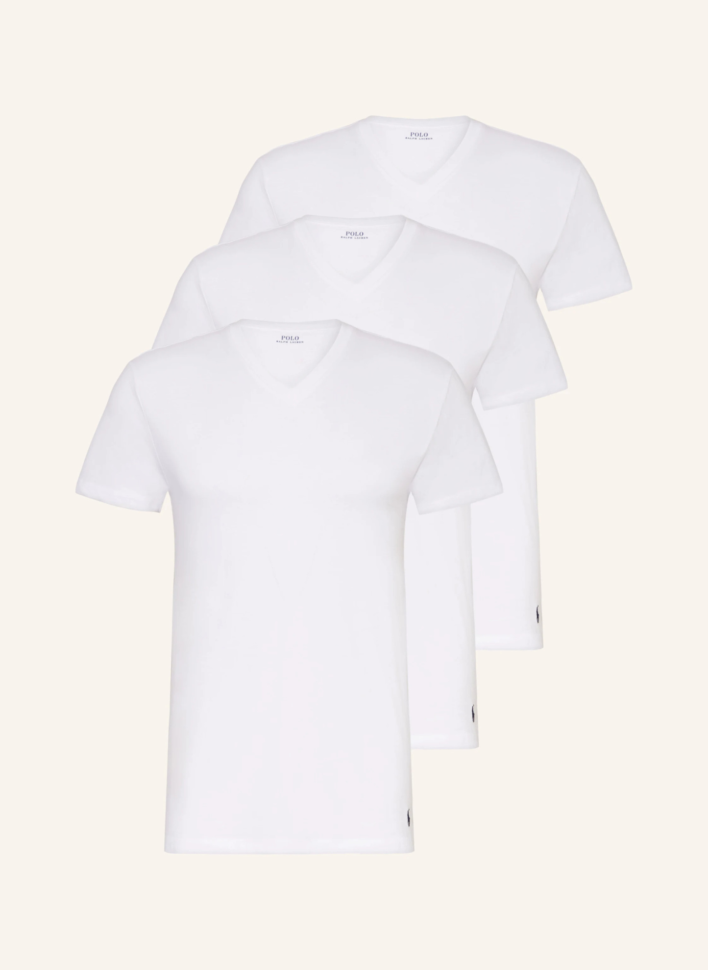 POLO RALPH LAUREN 3er-Pack V-Shirts – WEISS