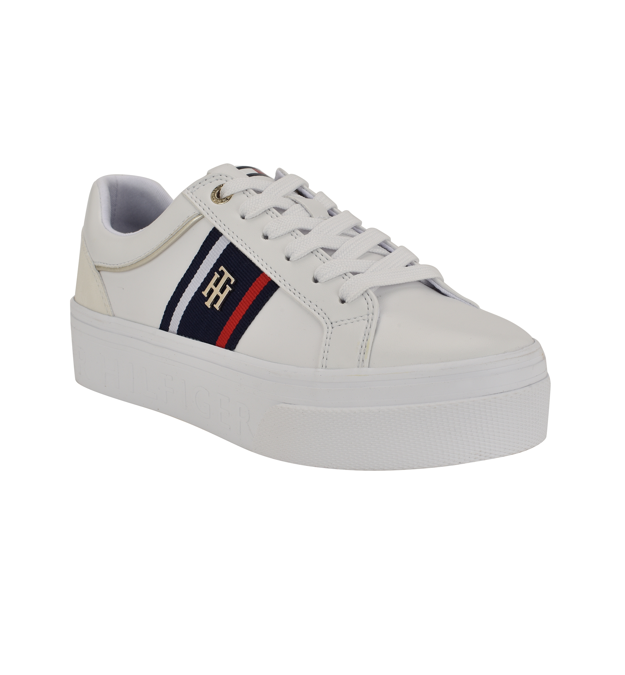 Tommy Hilfiger Women's Badria Logo Platform Sneakers - White