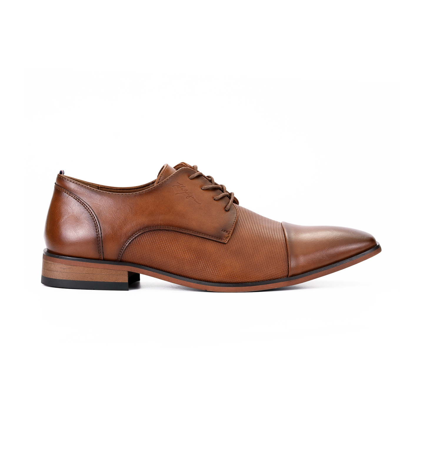 Tommy Hilfiger Men's Sheldon Lace Up Dress Oxfords - Medium Brown