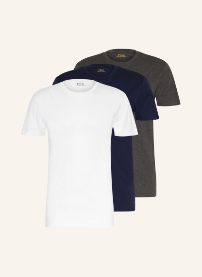 POLO RALPH LAUREN 3er-Pack T-Shirts – DUNKELBLAU / GRAU / WEISS