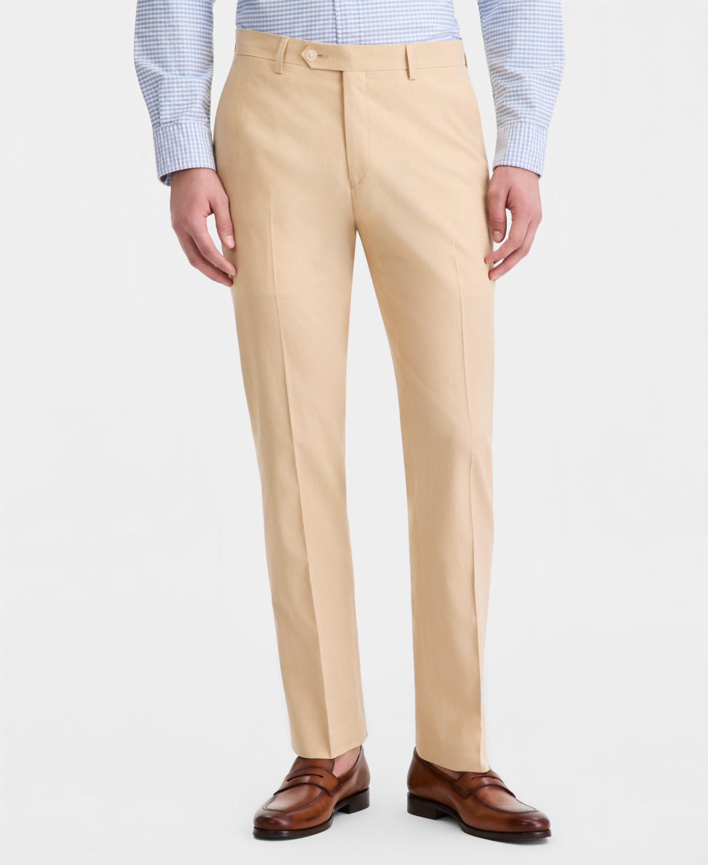Tommy Hilfiger Men's Modern-Fit Linen Pants - Tan Solid