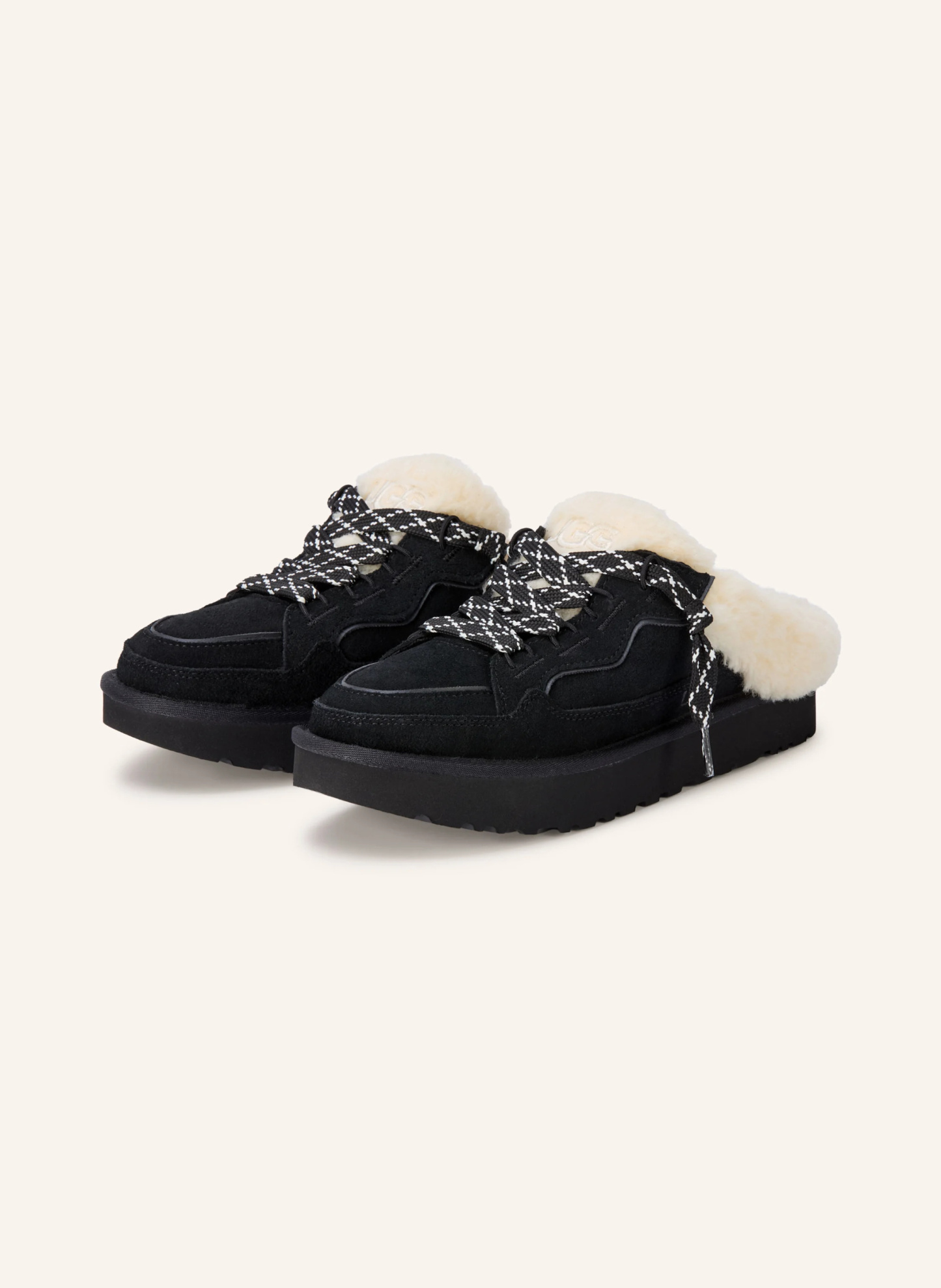 UGG Mules LOWMEL – SCHWARZ / ECRU