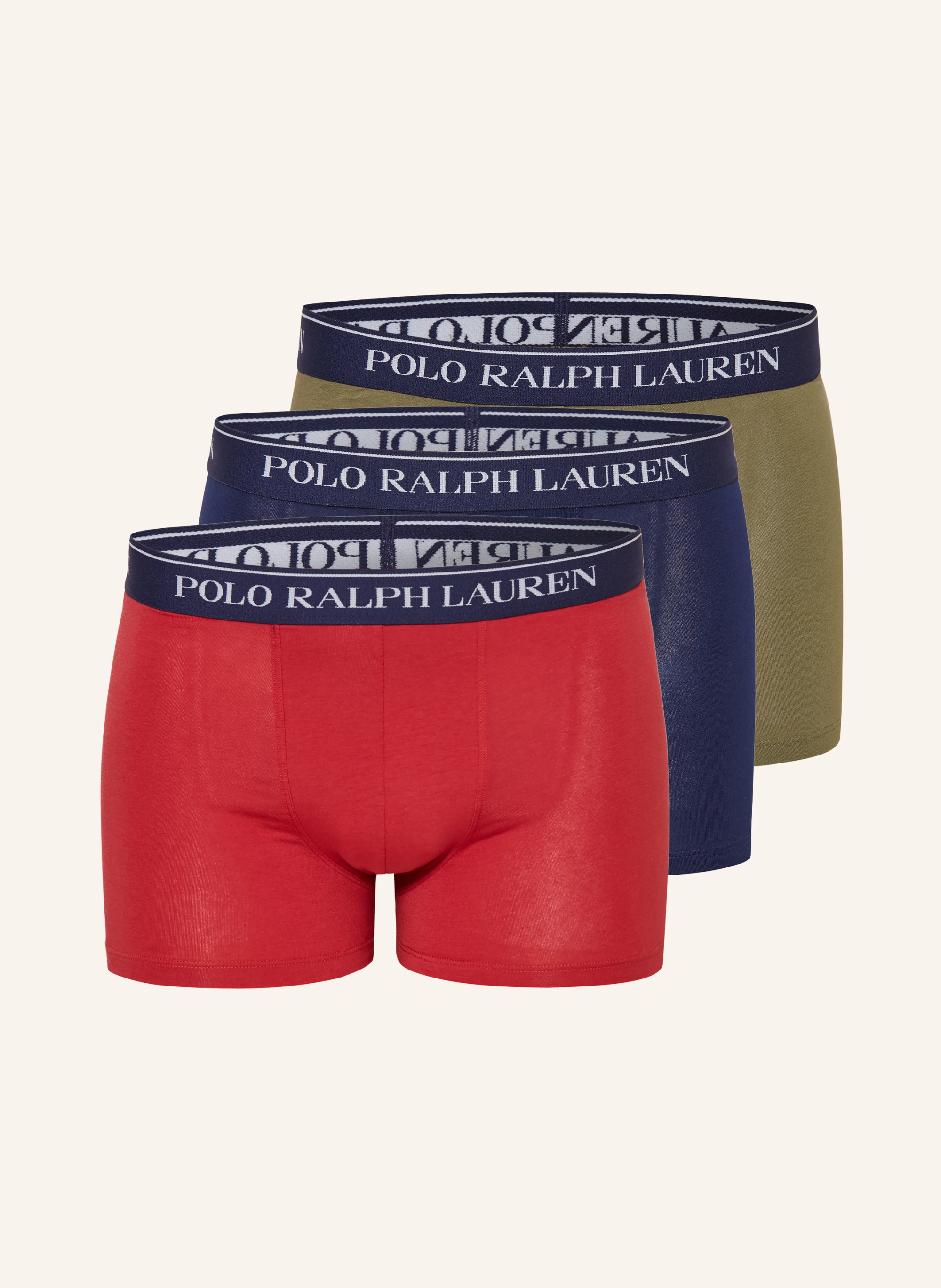 POLO RALPH LAUREN 3er-Pack Boxershorts – DUNKELBLAU / ROT / KHAKI