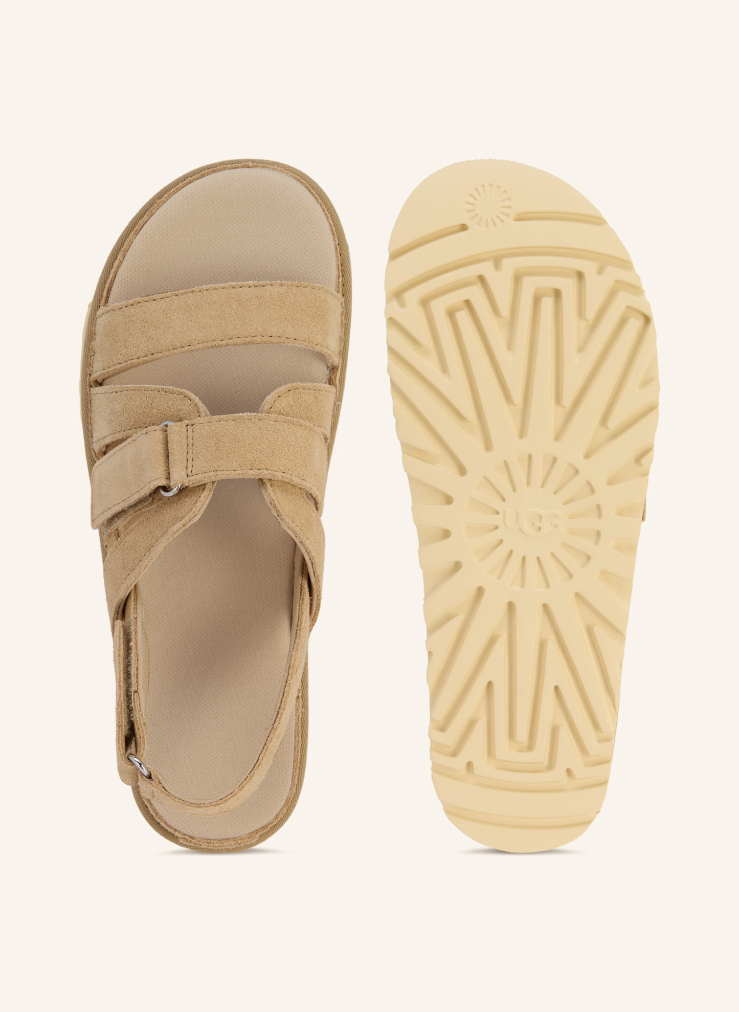 UGG Plateau-Sandalen GOLDENSTAR GLEAM – BEIGE