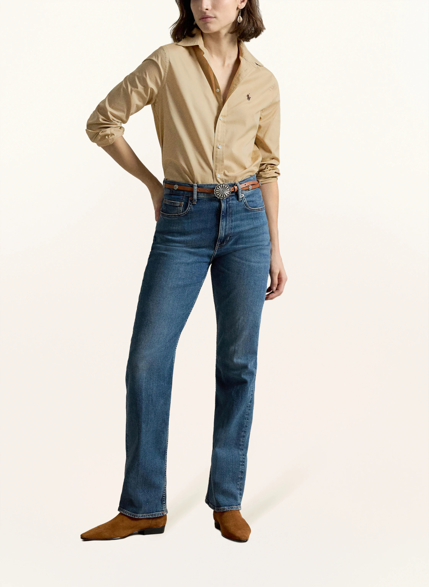 POLO RALPH LAUREN Hemdbluse – BEIGE
