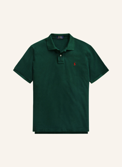 POLO RALPH LAUREN Piqué-Poloshirt Slim Fit – DUNKELGRÜN