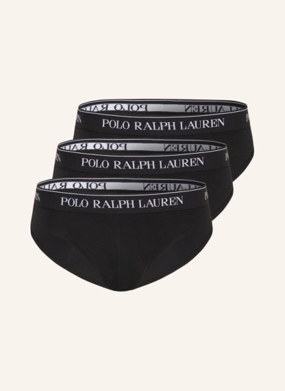 POLO RALPH LAUREN 3er-Pack Slips – SCHWARZ