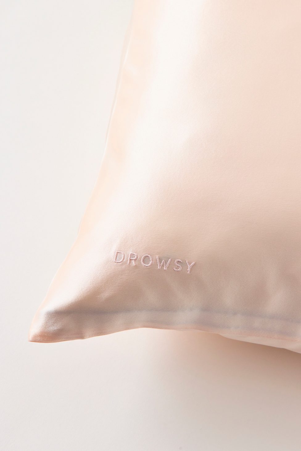 Drowsy Sleep Co. Queen Silk Pillowcase - Sunset Pink