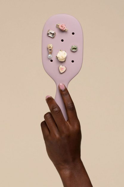KITSCH KitschPop Paddle Brush & Charm Set - Soft Violet