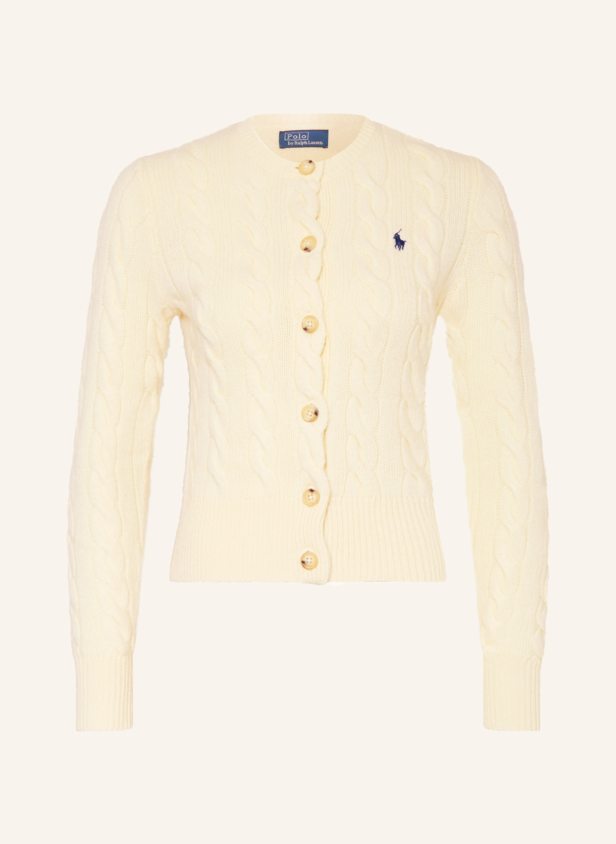 POLO RALPH LAUREN Strickjacke – CREME