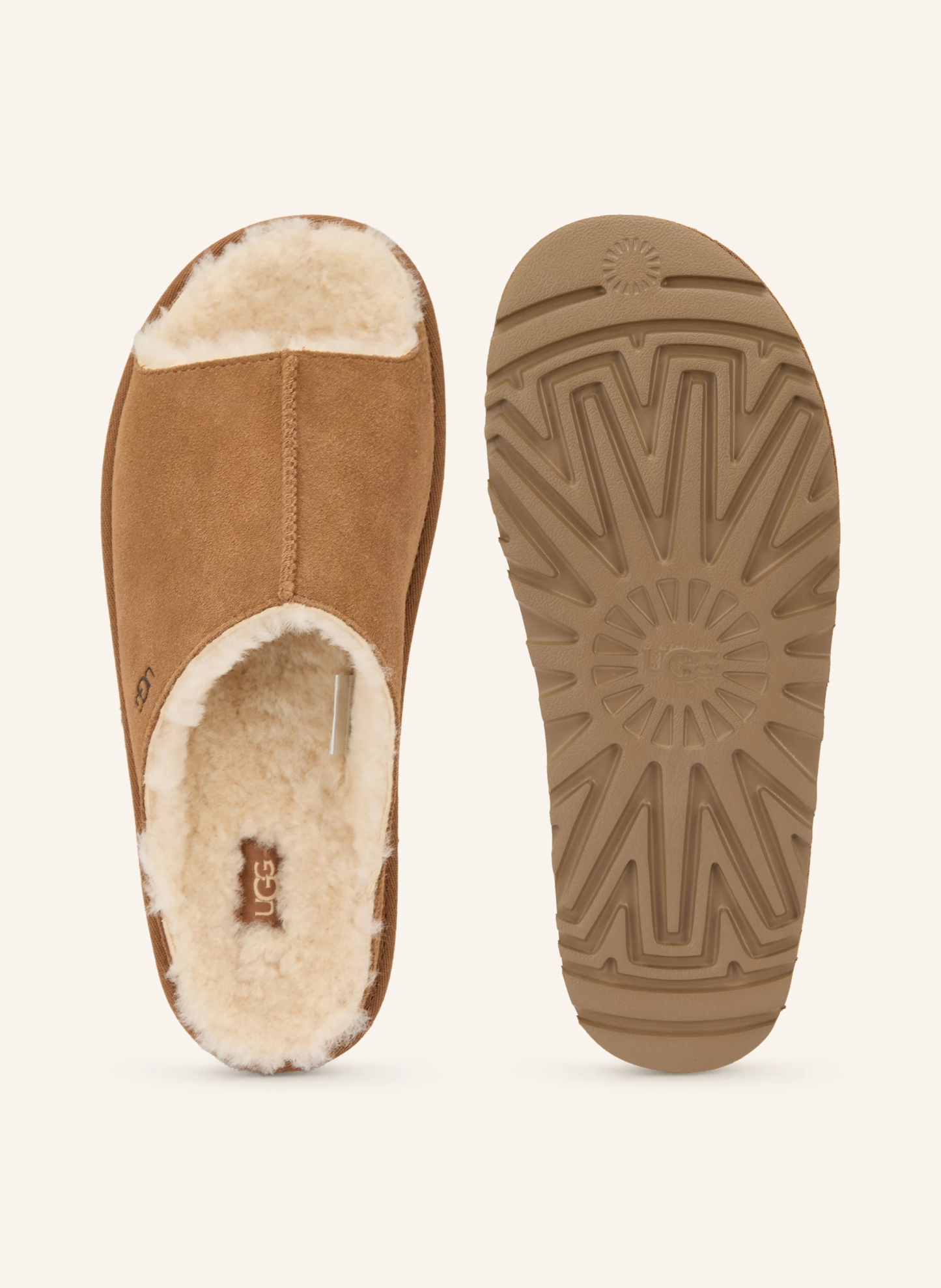 UGG Pantoletten GREENPORT SLIDE – BRAUN / HELLBRAUN