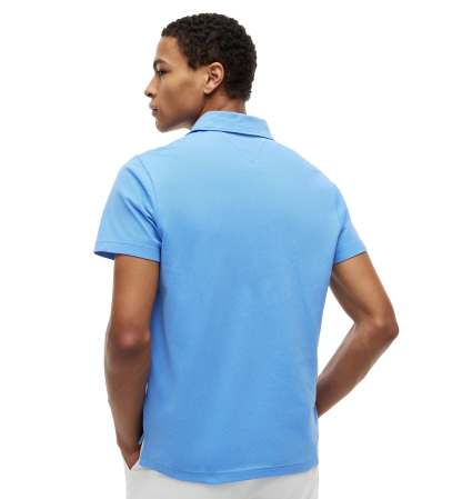 Tommy Hilfiger Men's Classic-Fit Texture Polo Shirt - Blue Spell