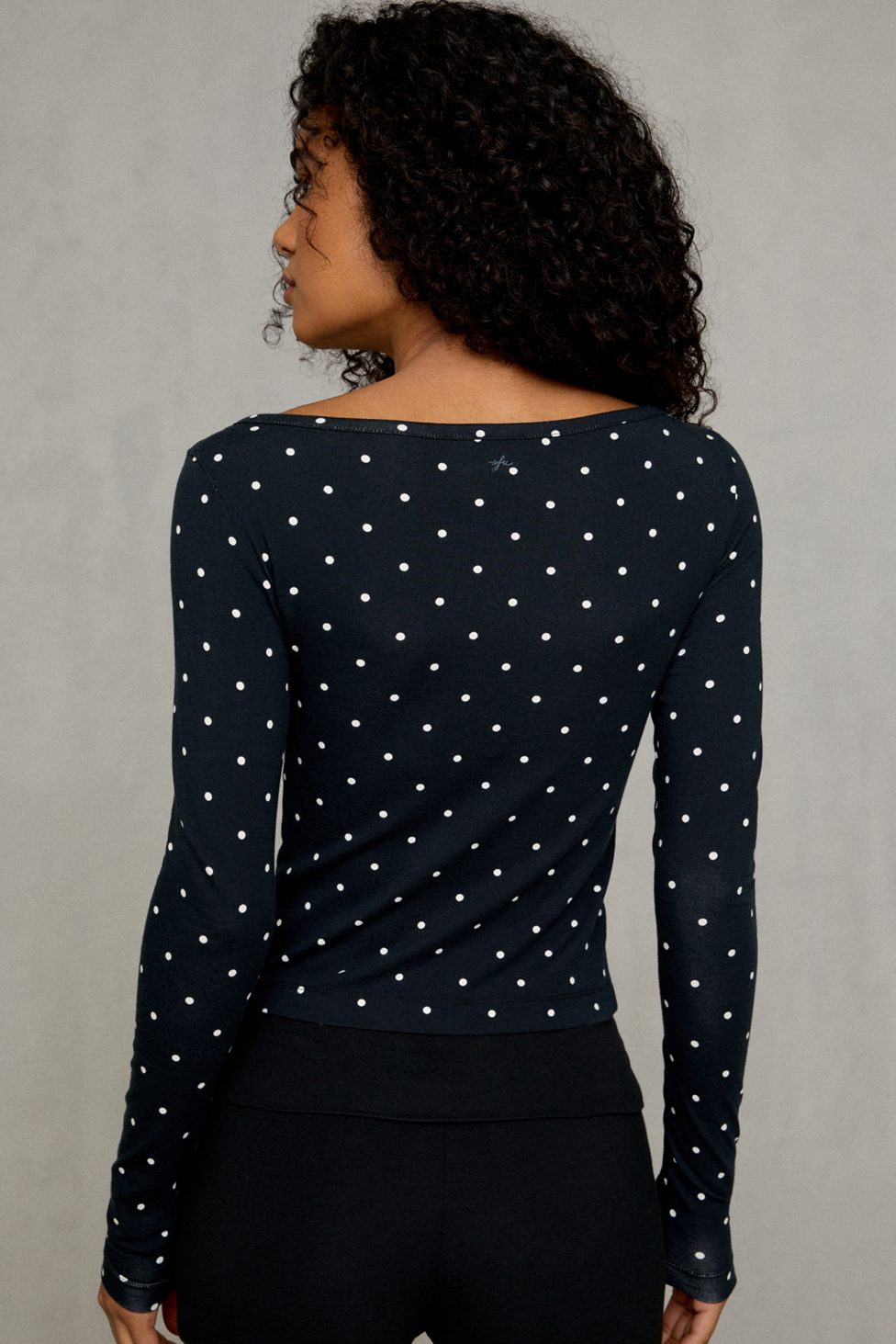 Out From Under Bec Fitted Cardigan - Black + White