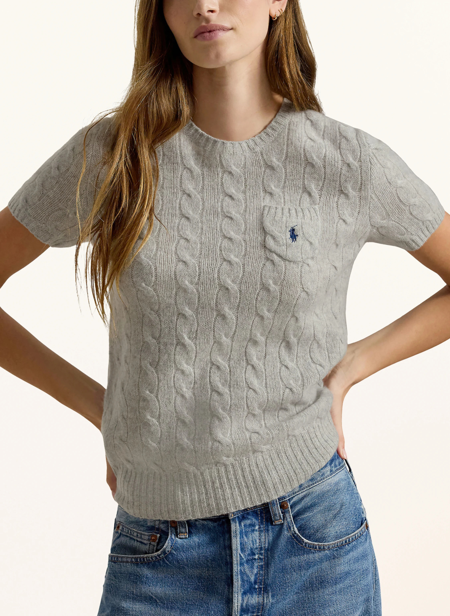 POLO RALPH LAUREN Strickshirt – GRAU