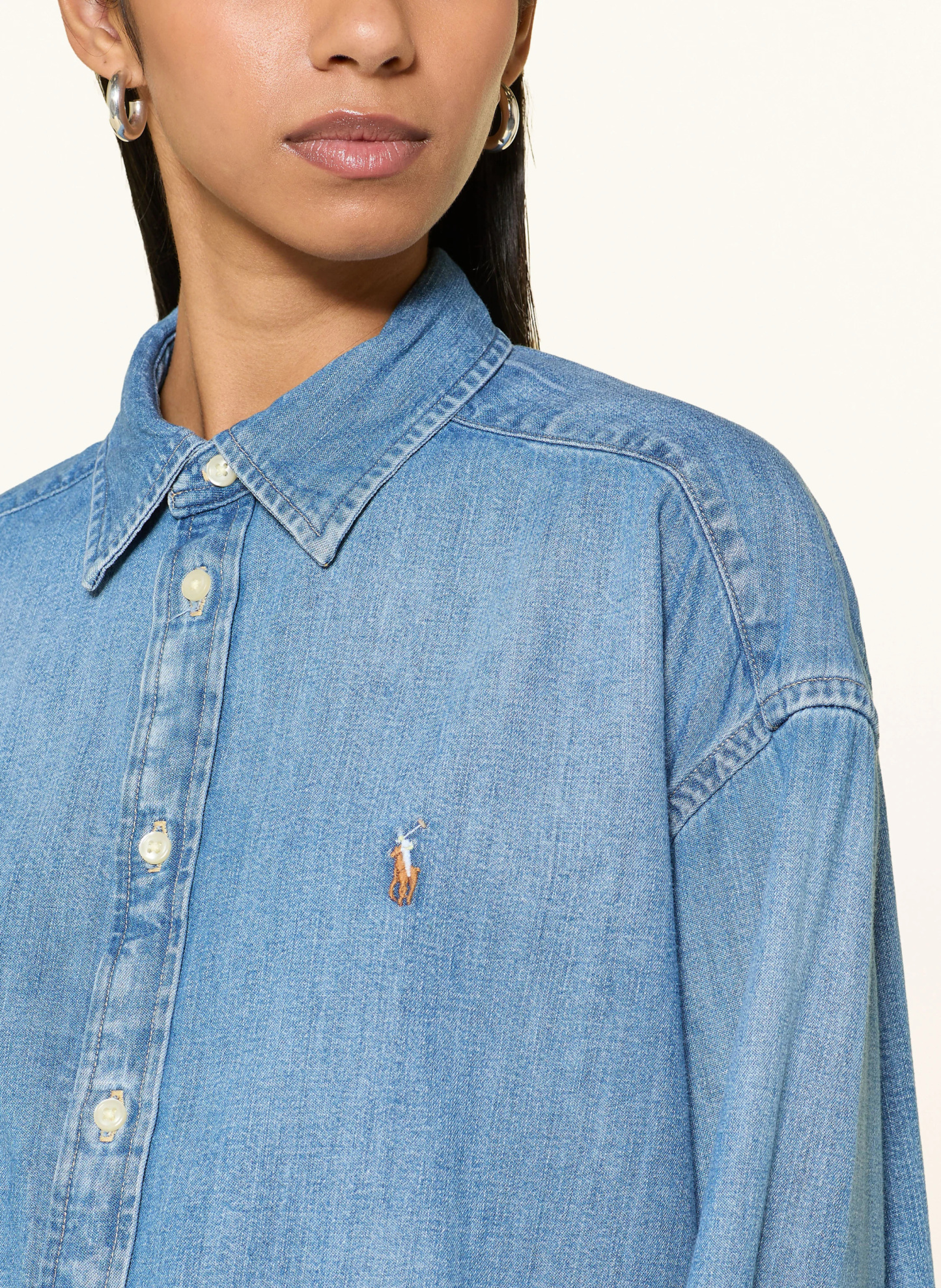 POLO RALPH LAUREN Jeansbluse – BLAU