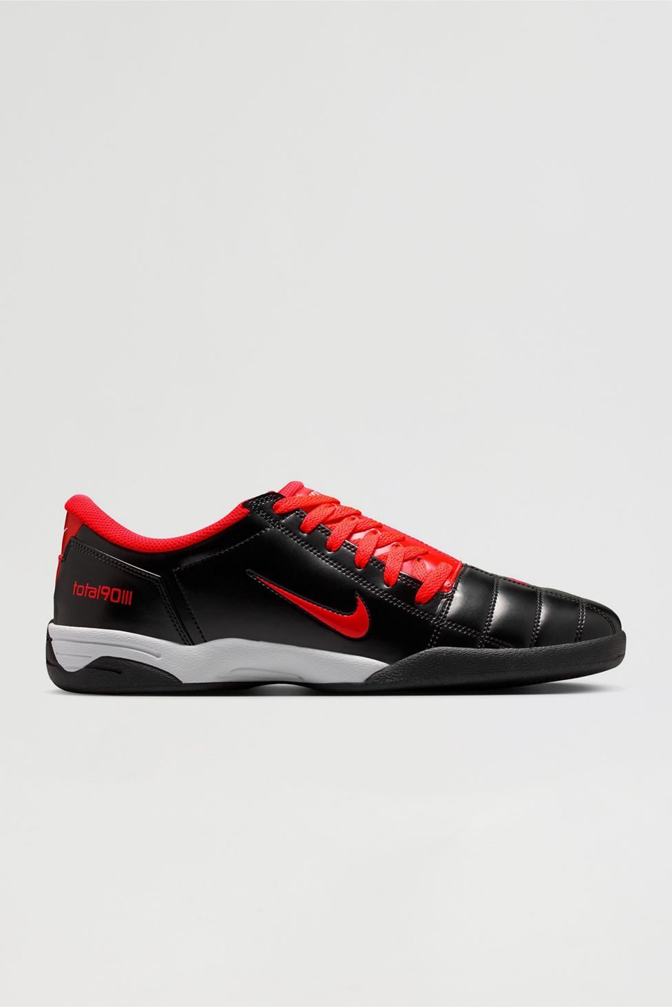 Nike Men's T90 Athletic Sneakers - Black/Bright Crimson-Whit