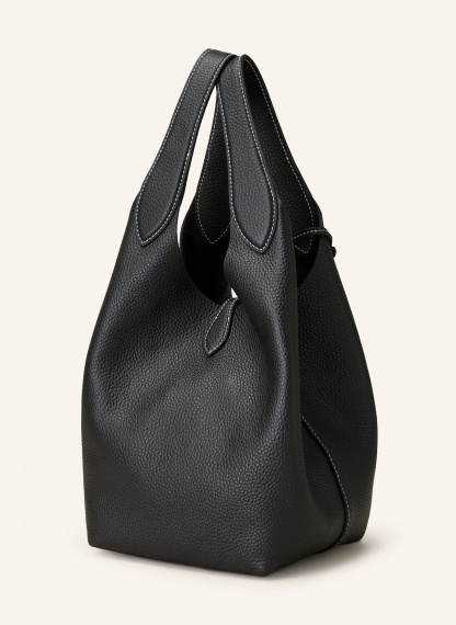 POLO RALPH LAUREN Shopper SHINY DRUM PEBBLE – SCHWARZ