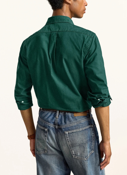 POLO RALPH LAUREN Oxfordhemd Custom Fit – DUNKELGRÜN