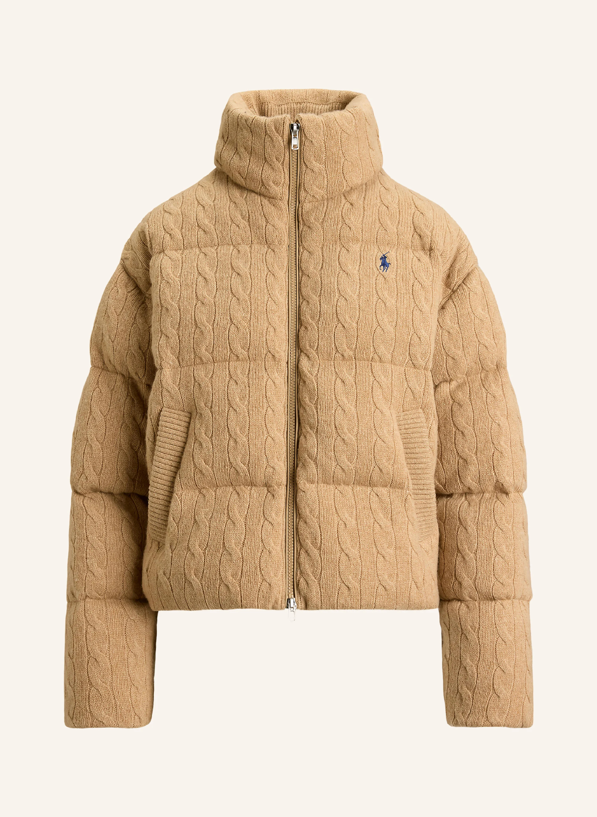POLO RALPH LAUREN Steppjacke – CAMEL / DUNKELBLAU