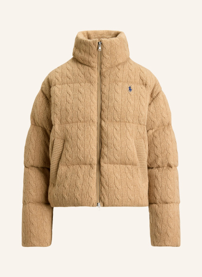 POLO RALPH LAUREN Steppjacke – CAMEL / DUNKELBLAU