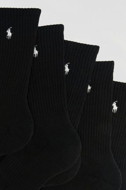 Polo Ralph Lauren Performance Crew Socks 6-Pack - Black