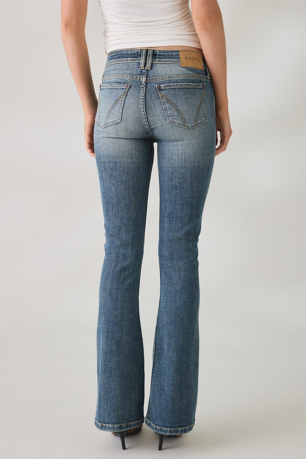 BDG Brooke Low-Rise Flare Jeans - Green Tint