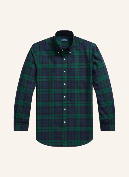 POLO RALPH LAUREN Hemd Custom Fit – DUNKELBLAU / GRÜN / SCHWARZ