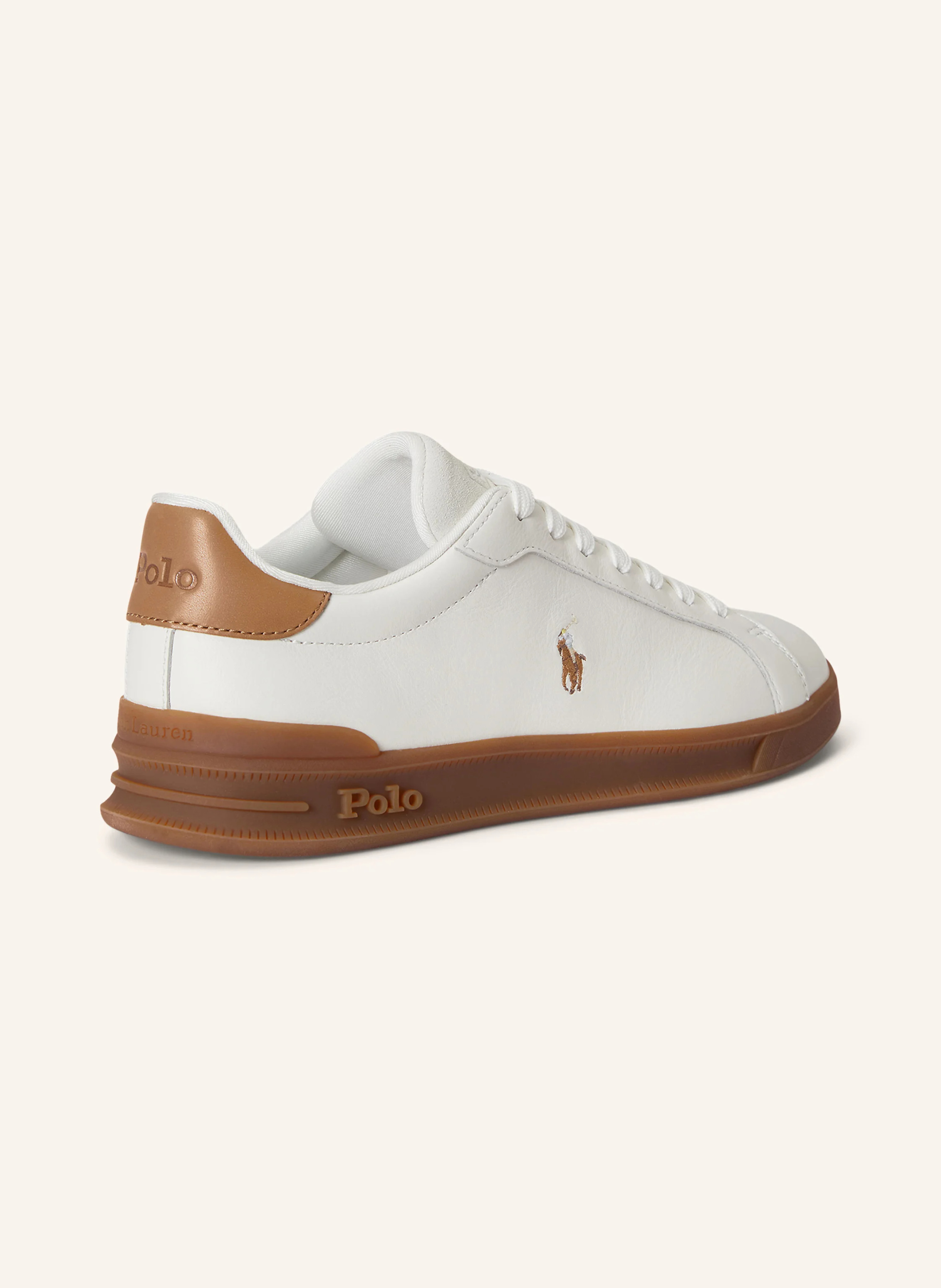 POLO RALPH LAUREN Sneaker – WEISS / CAMEL