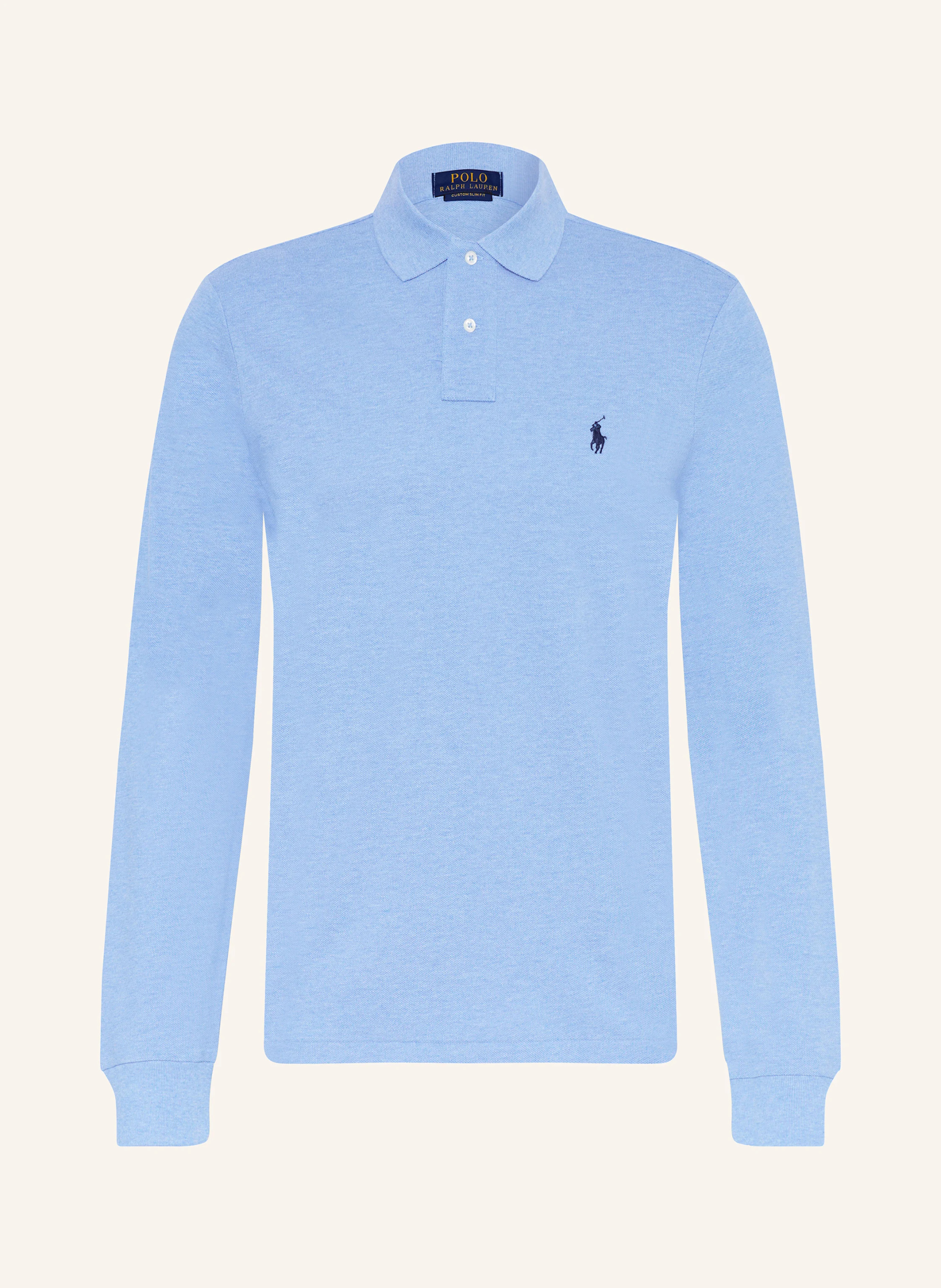 POLO RALPH LAUREN Piqué-Poloshirt Custom Slim Fit – HELLBLAU