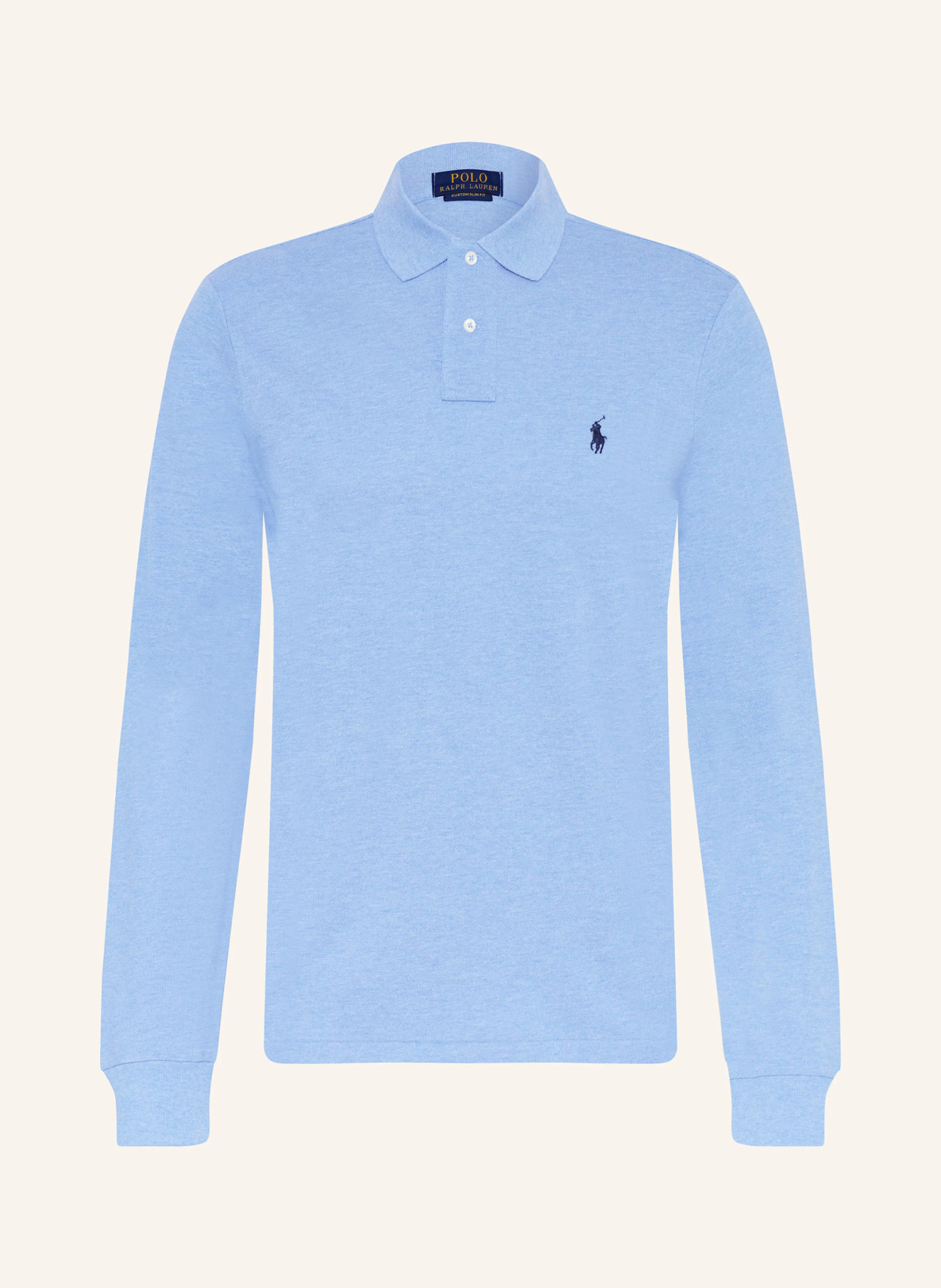 POLO RALPH LAUREN Piqué-Poloshirt Custom Slim Fit – HELLBLAU