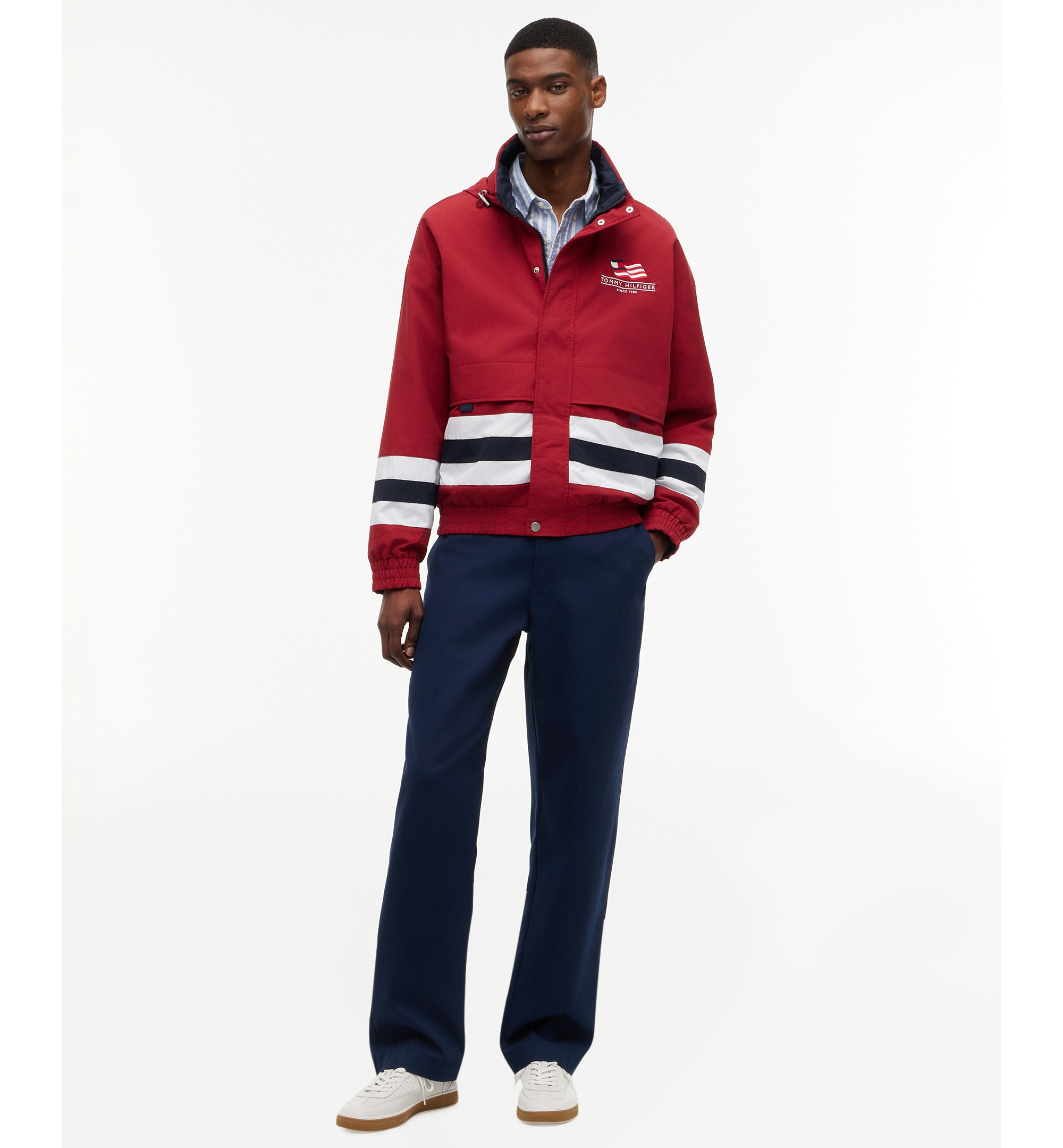 Tommy Hilfiger Men's RWB Reversible Regatta Jacket - Regatta Red